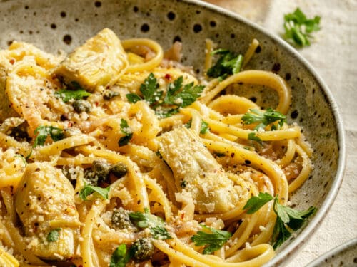 Lemon Artichoke Pasta