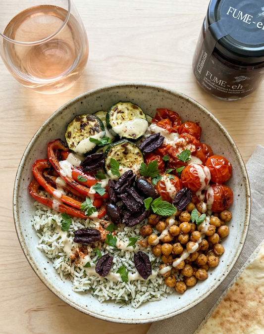 Kalamata Olive Mediterranean Rice Bowl