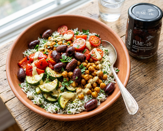 Kalamata Olive Mediterranean Rice Bowl