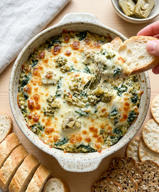 Cheesy Smoked Artichoke Dip