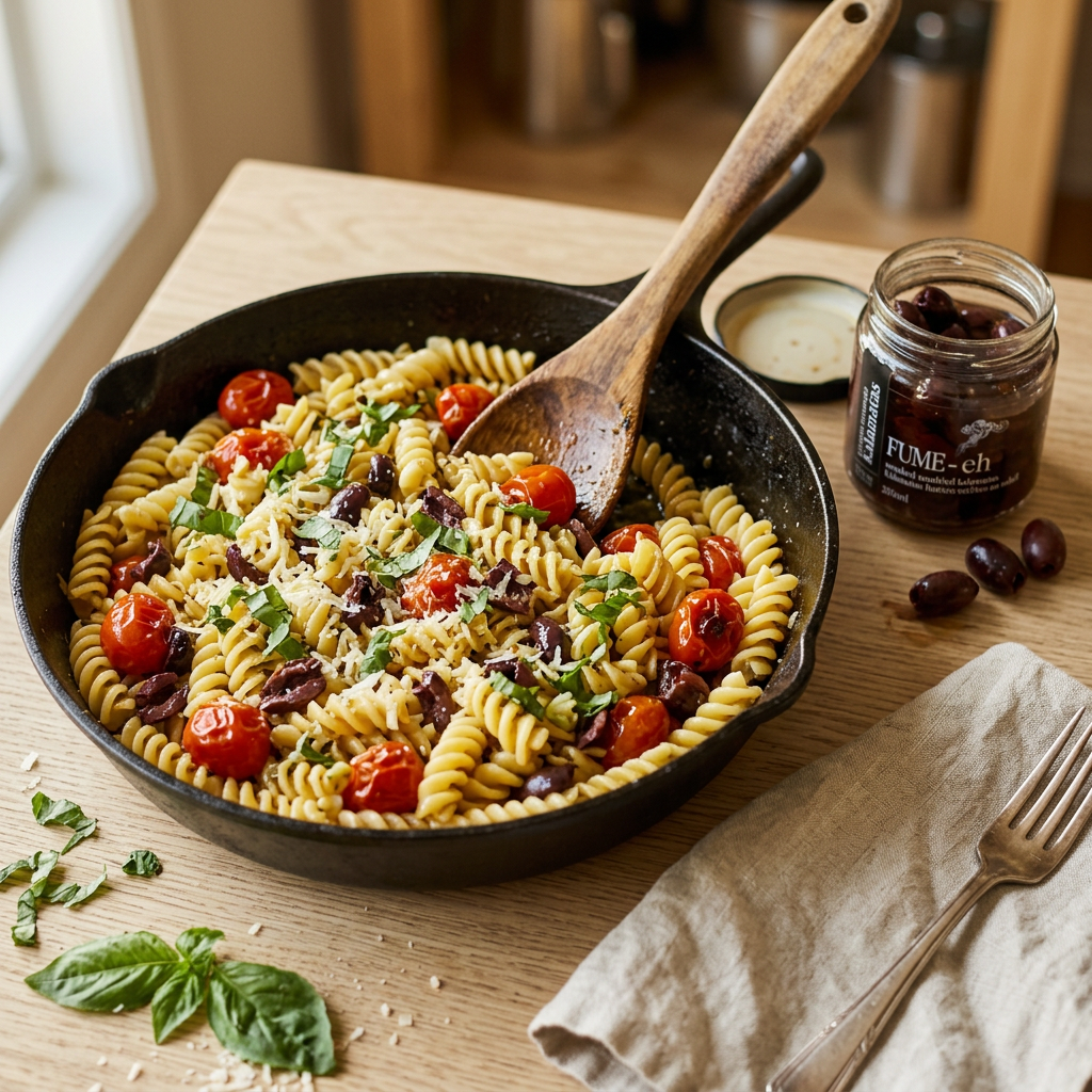 20-Minute Kalamata Pasta: The Back-to-School Weeknight Save